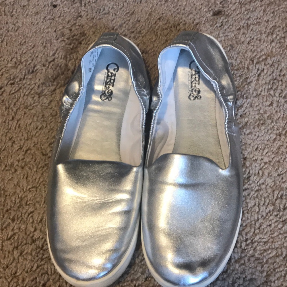 Silver Carlos Santana shoes